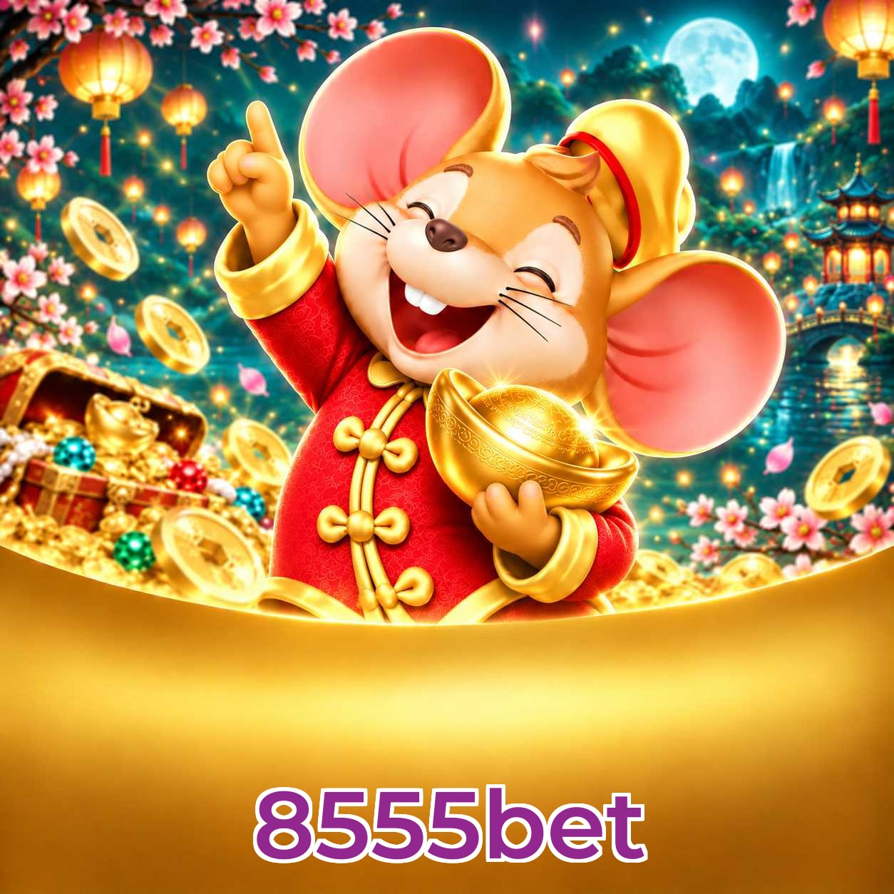 8555bet Logo - Bônus com Rollover Justo