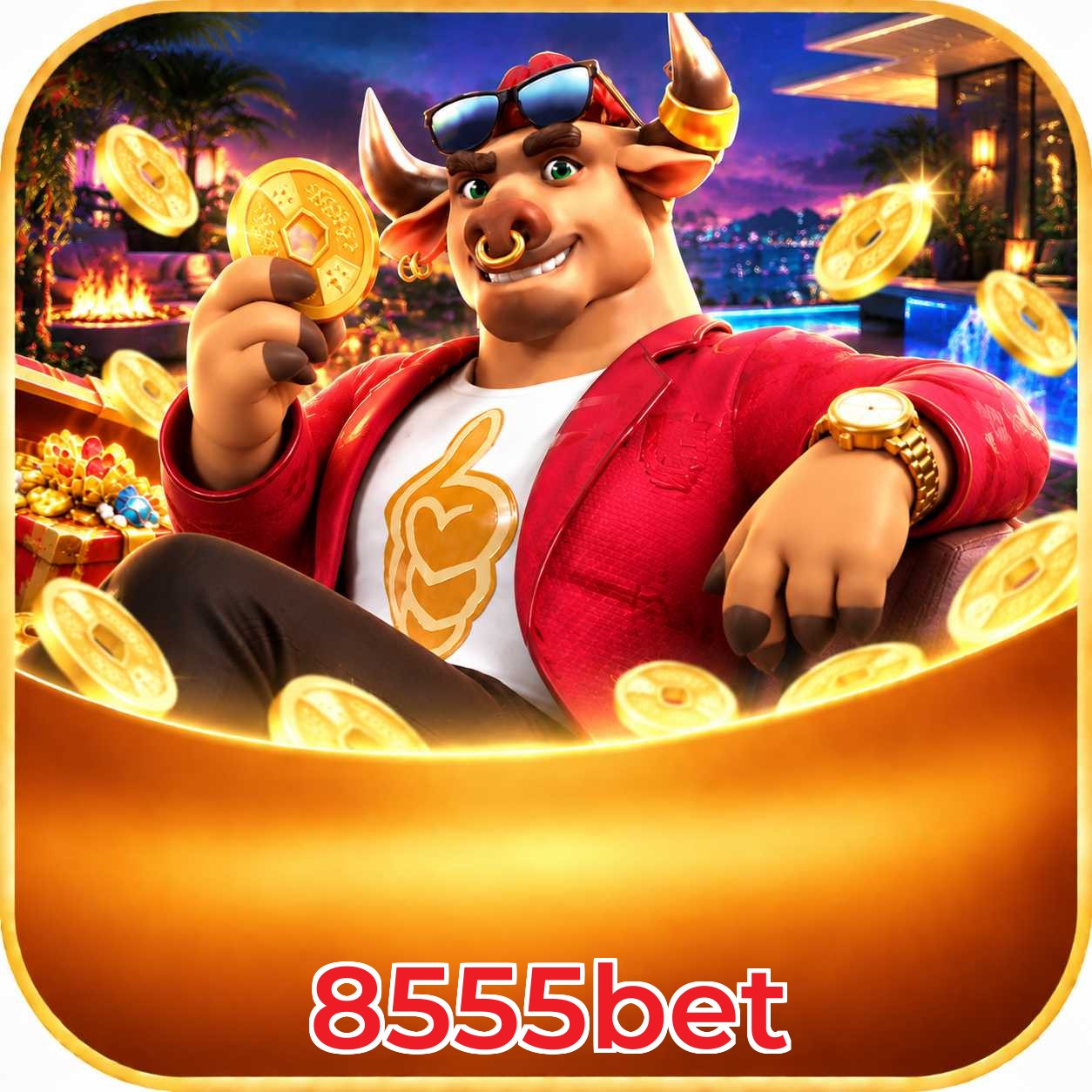 Logo 8555bet Telegram Canal Oficial